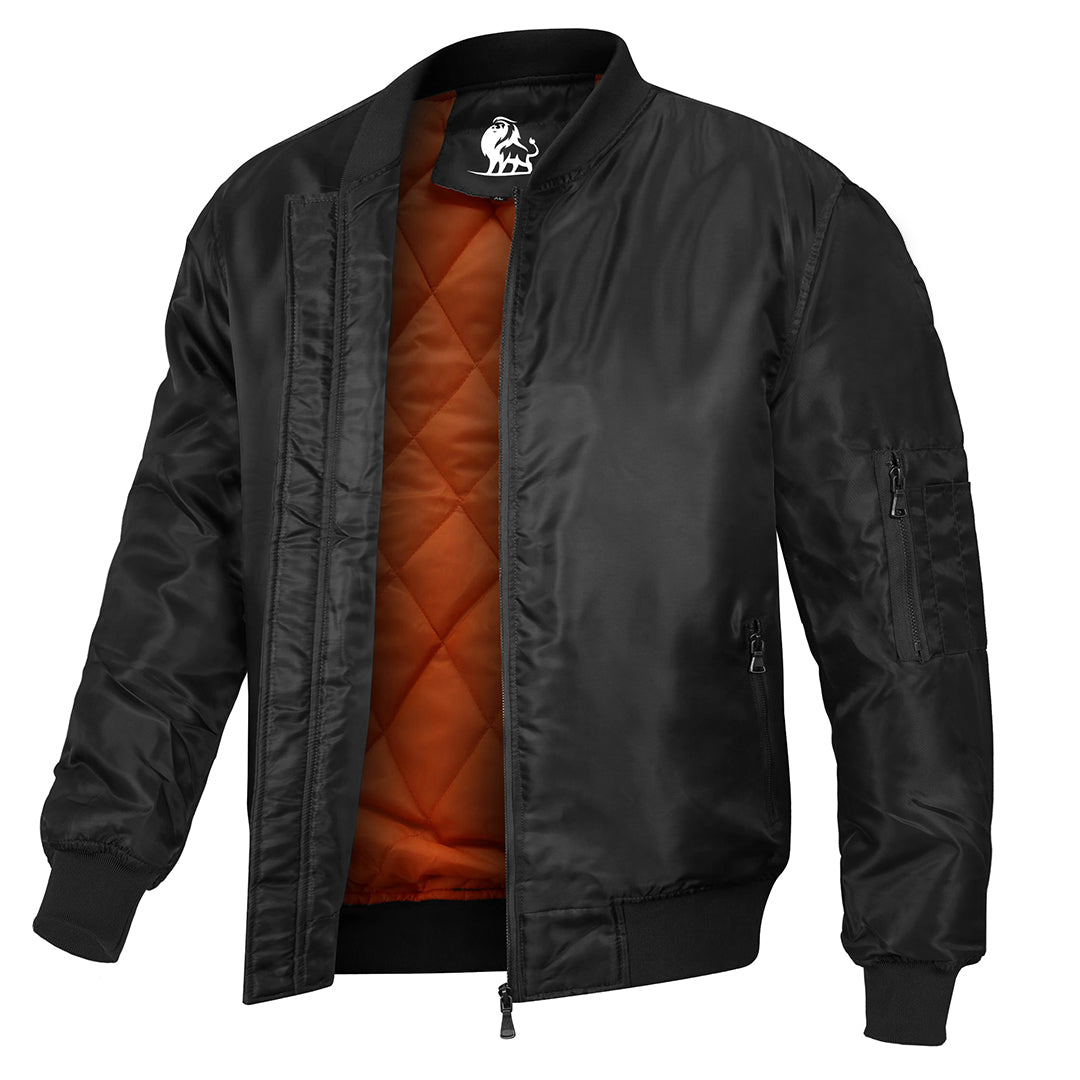 Black Valor Bomber Jacket – David Outwear