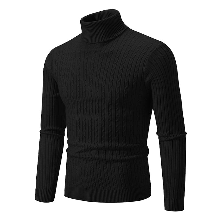 Nordic Cable Knit Turtleneck