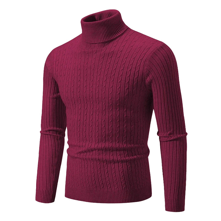 Nordic Cable Knit Turtleneck