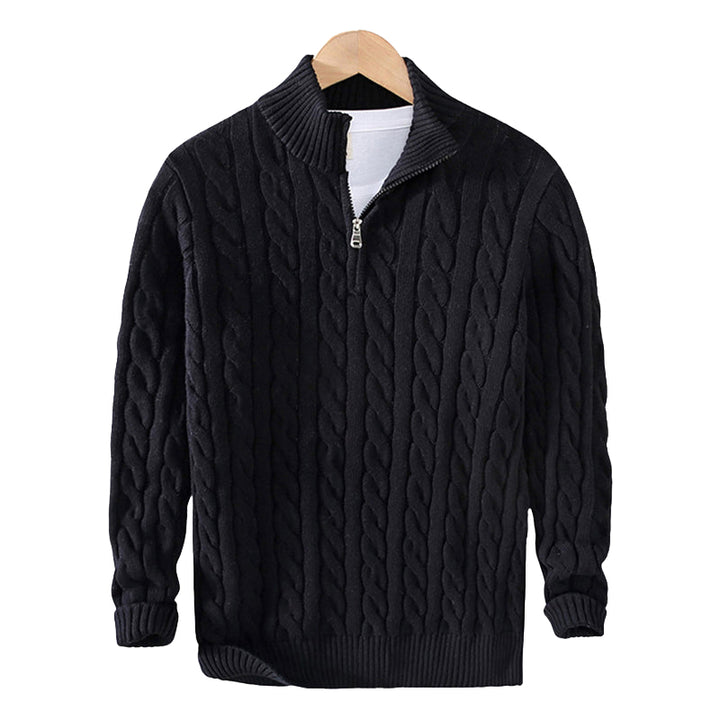 Verona Cable Knit Half-Zip Sweater