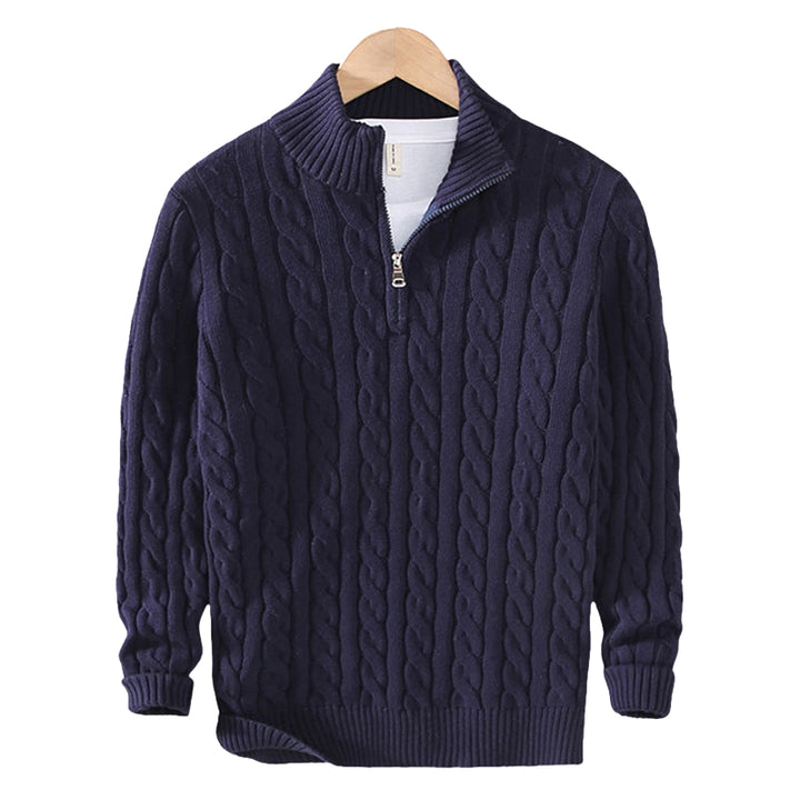 Verona Cable Knit Half-Zip Sweater