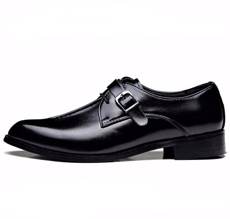 Black Oxford Faux Leather Shoes – David Outwear