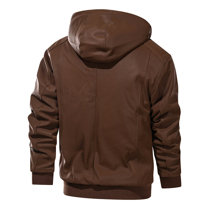 Saddle Brown Marziano Leather Jacket – David Outwear