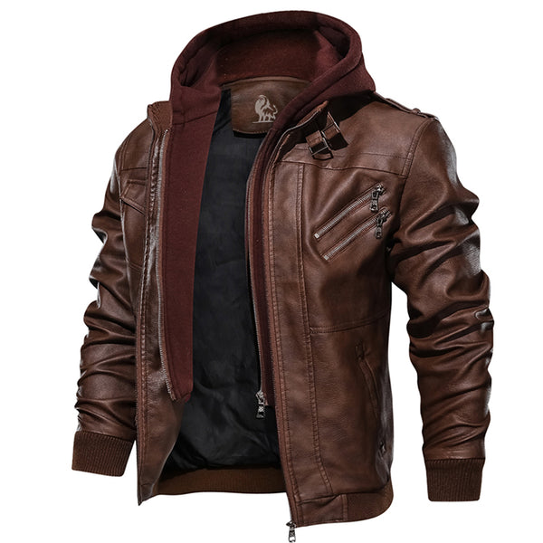 Saddle Brown Salvador Leather Jacket – David Outwear